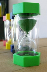 Sanduhren zur Einteilung und Strukturierung der Stunden Psychotherapie Susanne Kiessling / Psychotherapeutische Praxis für Kinder und Jugendliche in Bochum - Die Räumlichkeiten der Praxis